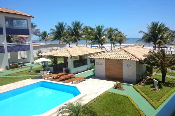 Triplex em Village - Frente ao Mar, Rezervasyon Tatil Evi Bahia havuzlu oteller, Yüzme Havuzu