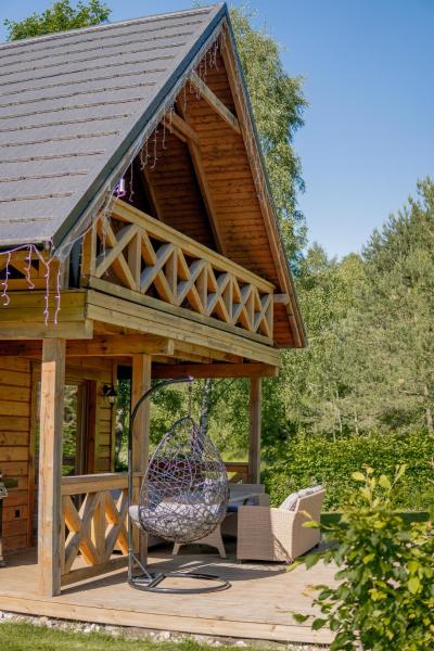 Siedlisko Modrej Czapli. Domki na Kaszubach, Rezervasyon  Klonowo Dolne Pomerania