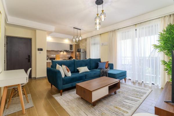 beautiful two bedroom apartment with heated swimming pool fully equipped gym ample parking space and relaxing rooftop with breathtaking city views, Rezervasyon Daire Nairobi Nairobi