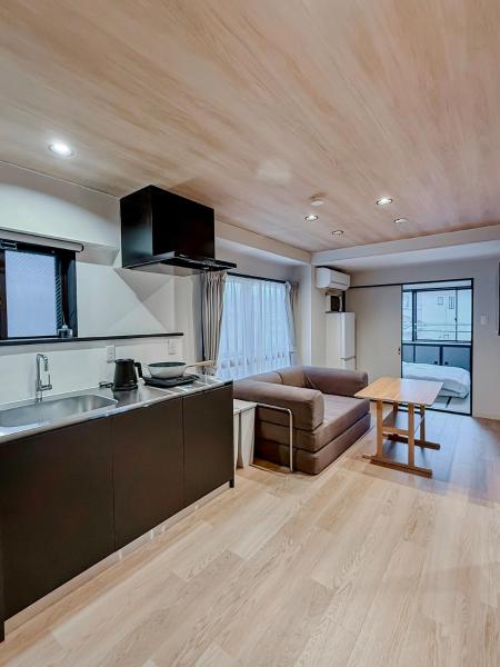 AURA YUZAWA Apartment Hotel - 1Bedroom Apartment with Living Dining Kitchen Sleeps 2 to 4, Bedroom with 2-Double Bed, Living Room with 1-Sofa Bed, Rezervasyon Daire Yuzawa 