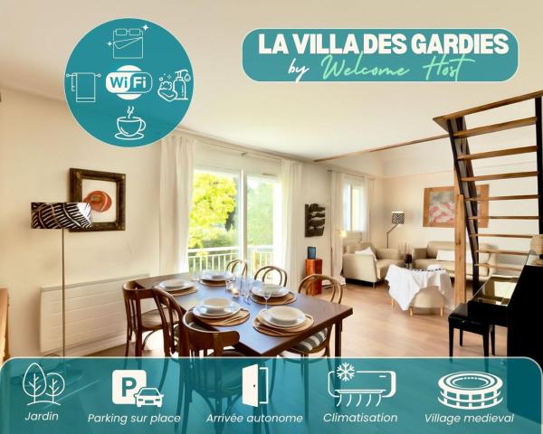 La Villa des Gardies, Charme Médiéval, Rezervasyon  Vezenobres Gard