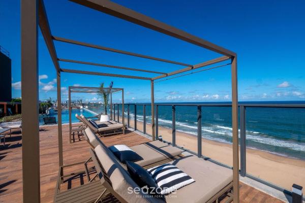 Prédio à beira-mar c/ Piscina e academia - ARUs, Rezervasyon  Bahia Otoparklı Oteller, Otopark
