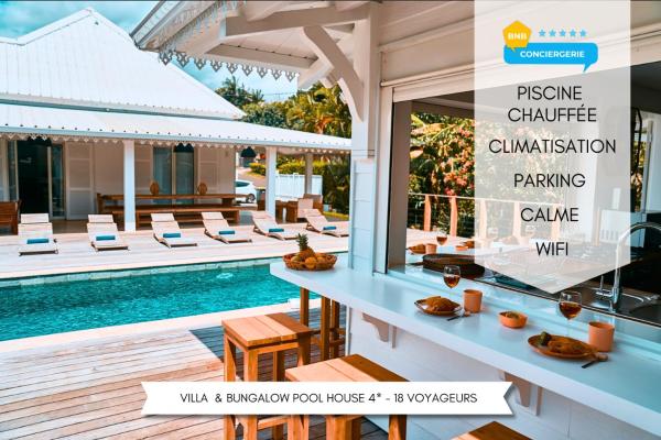 Villa Jasmin & Bungalow Pool House 4 étoiles - 18 voyageurs, Rezervasyon  Le Tampon 