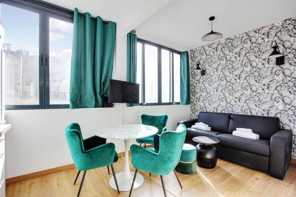 Bright studio-2P-4P-4P-Parc des Buttes Chaumont, Rezervasyon  Paris Ile de France