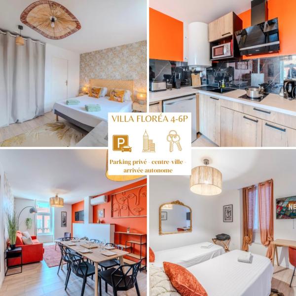 Villa Floréa 4-6p - 2 salles de bains 2ch Parking, Rezervasyon  Roanne Paris