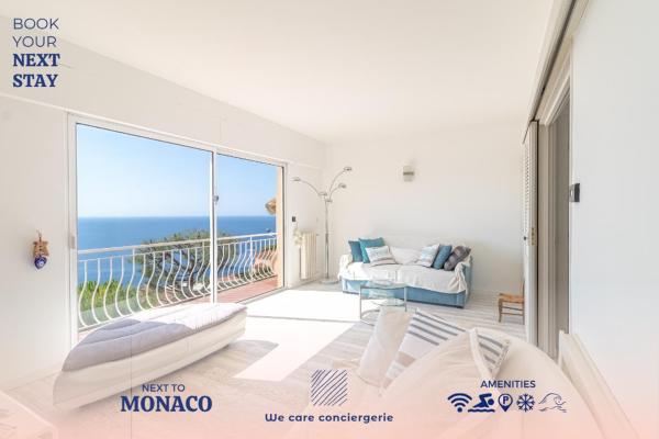 Family Villa-sea view, pool and garden near Monaco, Rezervasyon  Roquebrune-Cap-Martin Monako