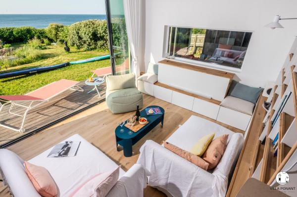 Villa Ponant 5 étoiles à Doëlan, piscine face mer, Rezervasyon  Clahars-Carnoet Finistère