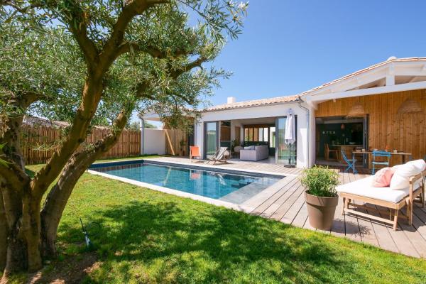 Villa d'architecte avec Piscine chauffée et jardin, Rezervasyon  Rivedoux-Plage 