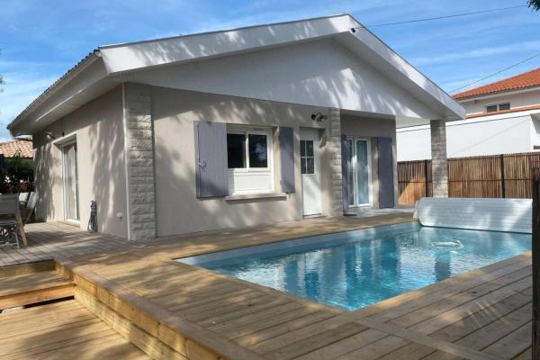 VILLA DES BECASSES - Andernos les Bains, Rezervasyon Villa Akitanya havuzlu oteller, Yüzme Havuzu