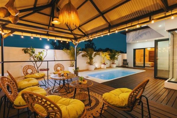 Modern Villa 3BR - Private Pool - Rooftop Bar BBQ, Rezervasyon  Mauritius North Coast Otoparklı Oteller, Otopark